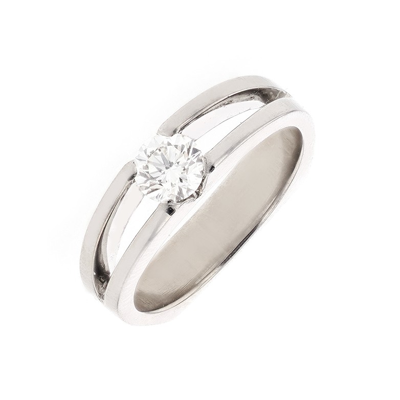Acheter Solitaire diamant 0.40 carat en or blanc 5.87g Bon état - 1250,00 € Solitaire diamant 0.40 carat en or blanc 5.87g Bon état - reconditionné disponible sur Gemme Les Bijoux